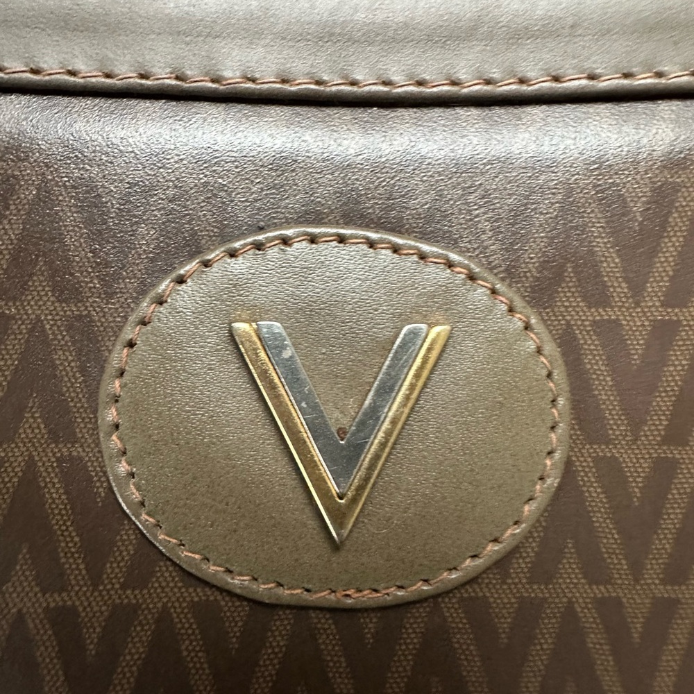 Mario Valentino Brown Vintage Clutch Bag - Authentic - Picture 8 of 13